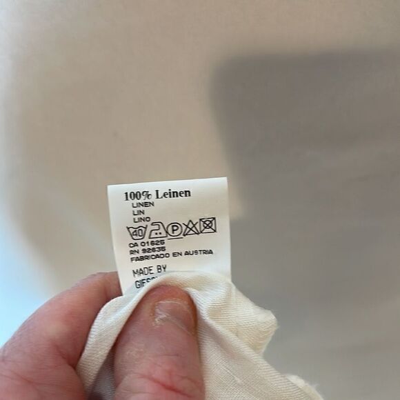 Vintage Giesswein 100% Linen Short Sleeve Top. - Picture 12 of 13